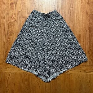 NWT Maeve midi skirt in navy and white print size S